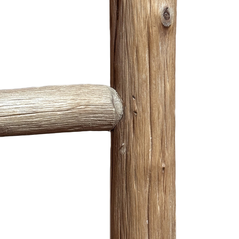 Échelle de couverture en bois massif 76 po, échelle de serviettes entièrement fabriquée à la main à 7 niveaux pour salle de bain, salon, chambre à coucher