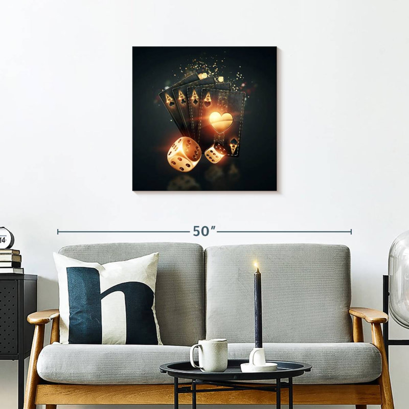 Senne Dice And Cards, 24" H x 24" W