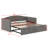 Daybed With Extended Pop Up Trundle-1804370669