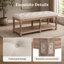 Linen Upholstered Storage Bench