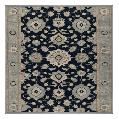 Machine Washable Overdyed Gray Area Rug