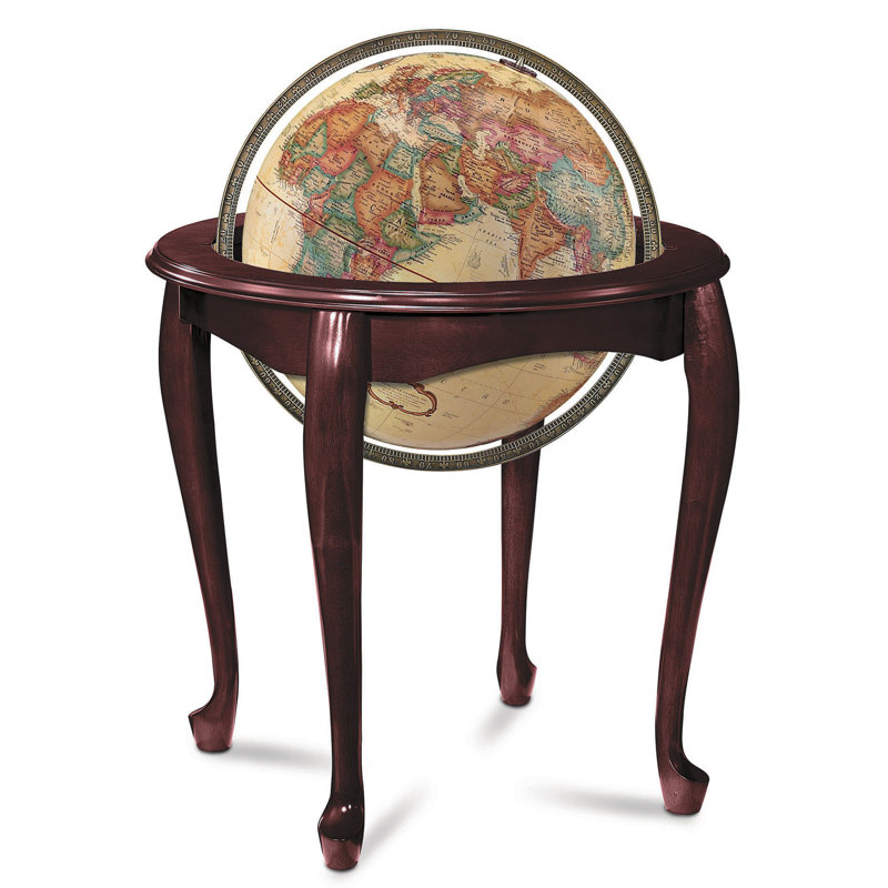 Globe terrestre antique Queen Anne