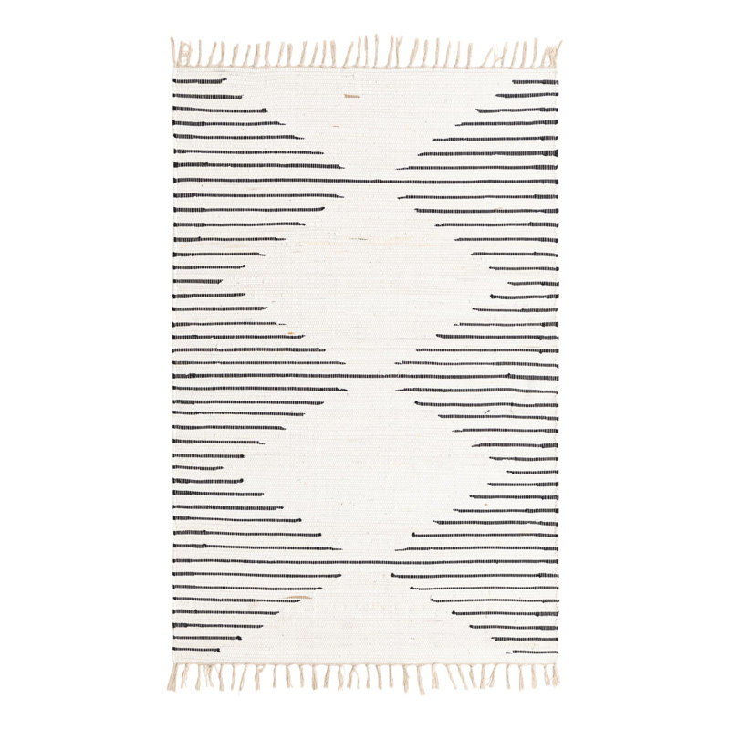Albertas Cotton Geometric Indoor Rug, Rectangle 4'1" x 6'1"