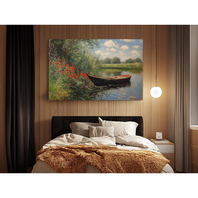 Reproduction d'art sur toile «Monet River», H 20 po x l 30 po