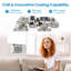 Climatiseur de fenêtre intelligent 10000 BTU, climatiseur WiFi, refroidit 450 pieds carrés Ft, App et télécommande, minuterie, 115 V