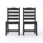 Ensemble de 2 chaises d'extérieur sans accoudoirs Modern Modern - plastique recyclé PEHD
