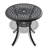 Black Cast Aluminum Patio Dining With Cushions - To Elements, Seats 4 In Strong And ,-26586054