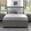 Lit plateforme bas en bois massif Mission avec pied de lit assorti-83257633-83257631