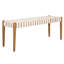 Orin 47" Woven Leather Bench-1010248196