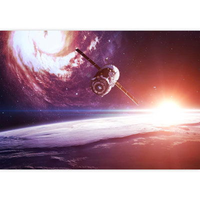 Planet In Outer Space Galaxy Border