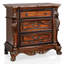 Table de chevet 3 tiroirs en bois Gladys