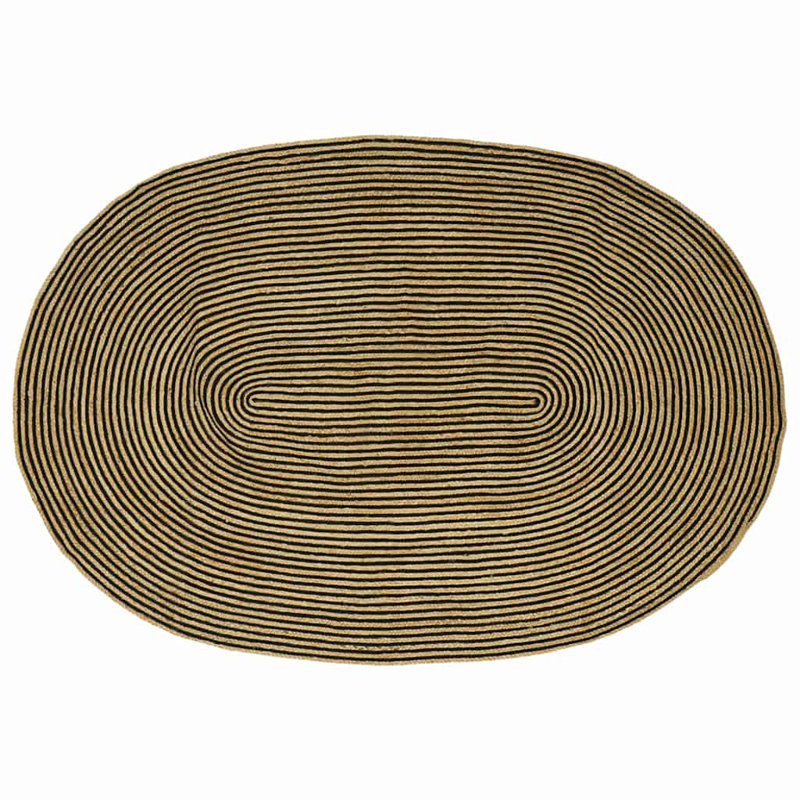 Solid Colour Standard Area Rug, Oval 205 x 305cm