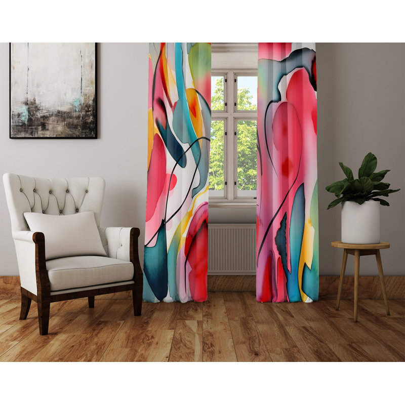 Paire de rideaux semi-transparents Caversham, L 40 po x L 52 po