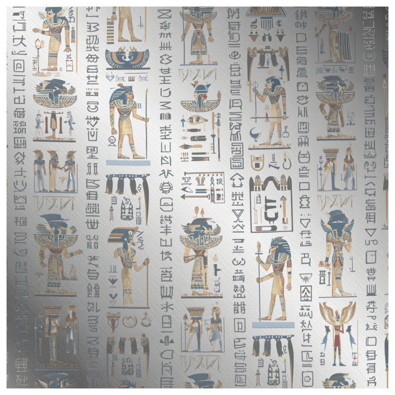 Coussins décoratifs égyptiens Hiéroglyphes égyptiens, 20 x 20 pouces