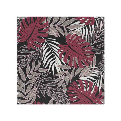 Tropical Leaves In Splash Back