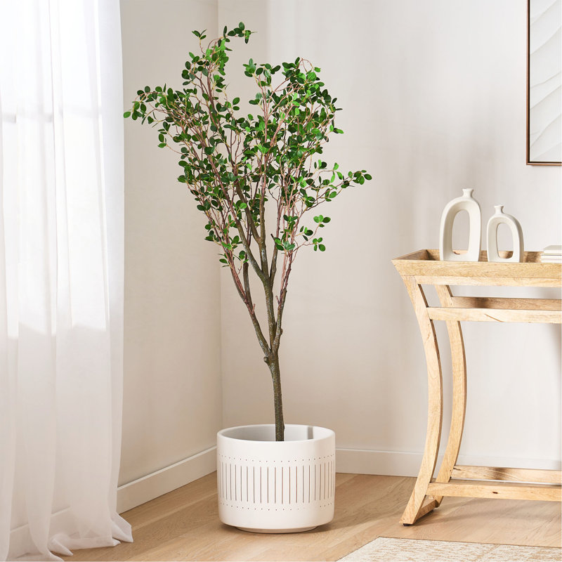 Bonsaï artificiel à feuilles de Milan, 59,1 po x 24,8 po