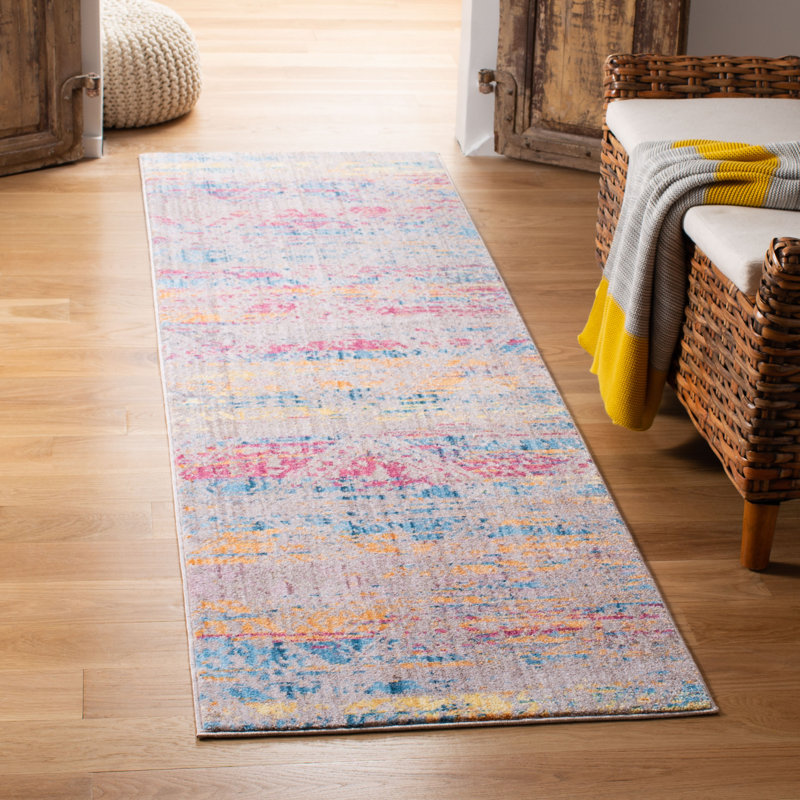 Hara Damask Hand Woven Area Rug, Runner 69 x 244 cm