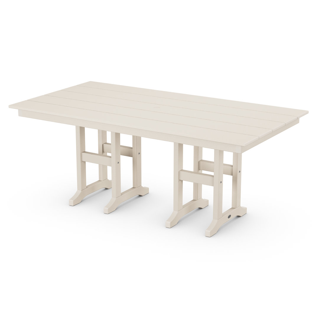 Farmhouse 37" x 72" Dining Table with Legs POLYWOOD® 