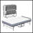 75X46 Inch Wide Folding Bed With Adjustable Headboard, Extra Long Rollaway Bed For Tall People, 5-Inch Memory Foam Mattress, Heavy-Duty Guest Bed On Wheels, Spacious Twin Cot