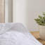 Spacious Reversible White Bedding Set, King/cal King, Cozy Home Style