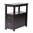 Transitional Nightstand End Table With USB Charging Station