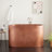 Raksha 60" Double-Wall Copper Soaking Tub with Included Overflow Drain and Foam Insulation-102795224