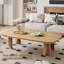 Modern Wooden Rectangle Coffee Table,51"Center Table For Living Room,Walnut-131431320