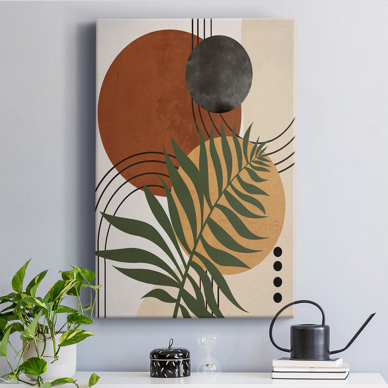 Palmier contemporain I, H 27 po x l 18 po
