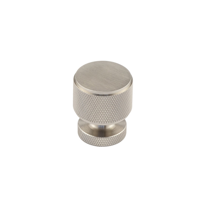 Piccadilly 30mm Diameter Cylindrical Knob, Satin Nickel