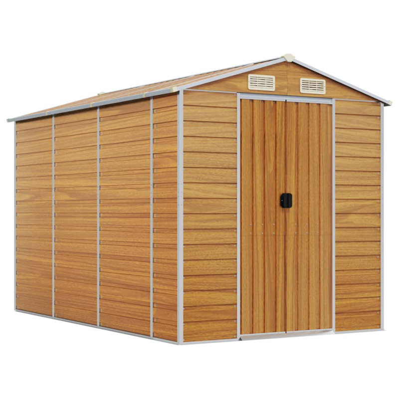 Storage Shed, Brown, 78" H x 75.2" W x 118.1" D