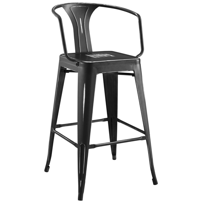 Tabouret de bar Promenade, Noir