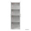 Armoire de cuisine et armoire haute 4 étages, blanc, 2 portes, 3 cloisons, panneau de particules de 15 mm, production professionnelle merveilleuse