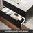 Bathroom Vanity Cabinet with Sink Black Wall Mounted Bathroom Vanities with Ceramic Sink Floating Fluted Sink Vanity with Drawers,Modern-124579429-124579428