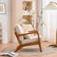 Fauteuil d'appoint de style moderne Mid-Century avec coussins Karl Home