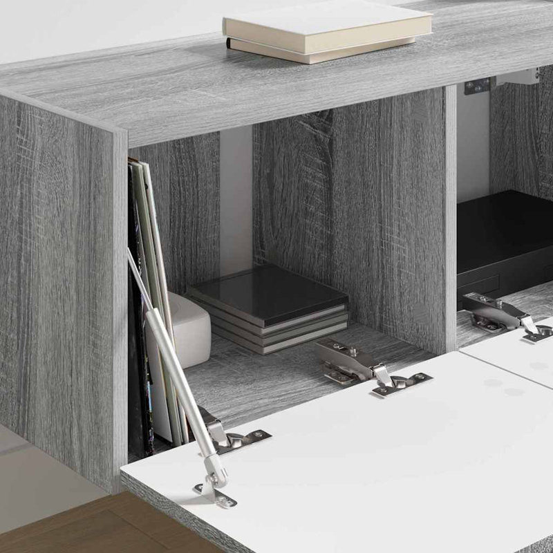 TV Stand, 29.5cm H x 78.5cm L x 31cm W, Grey Sonoma