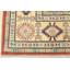 Tapis oriental rouge en laine noué à la main Nabeel