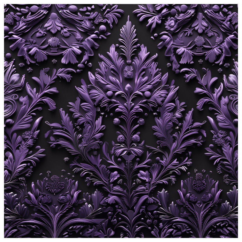 Couvertures florales mauves, 60in W x 80in H