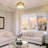 10.125"H Jenaia Mixed-Material Drum Shade Ceiling Light