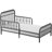 Klos Metal Toddler Bed-20472363