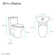 Sublime One-Piece Elongated Dual-Flush Handle Toilet 1.28 gpf