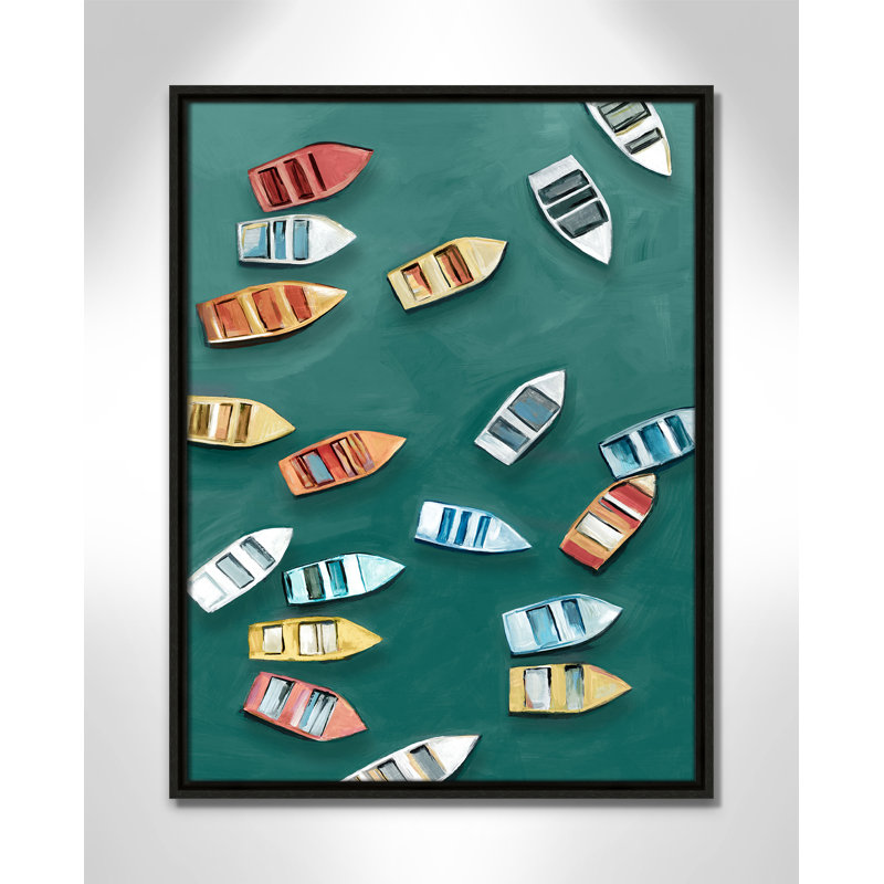 «Drifting Colors I Print» par Hannah Dawson, Flottant espresso, H 25,5 po x l 19,5 po