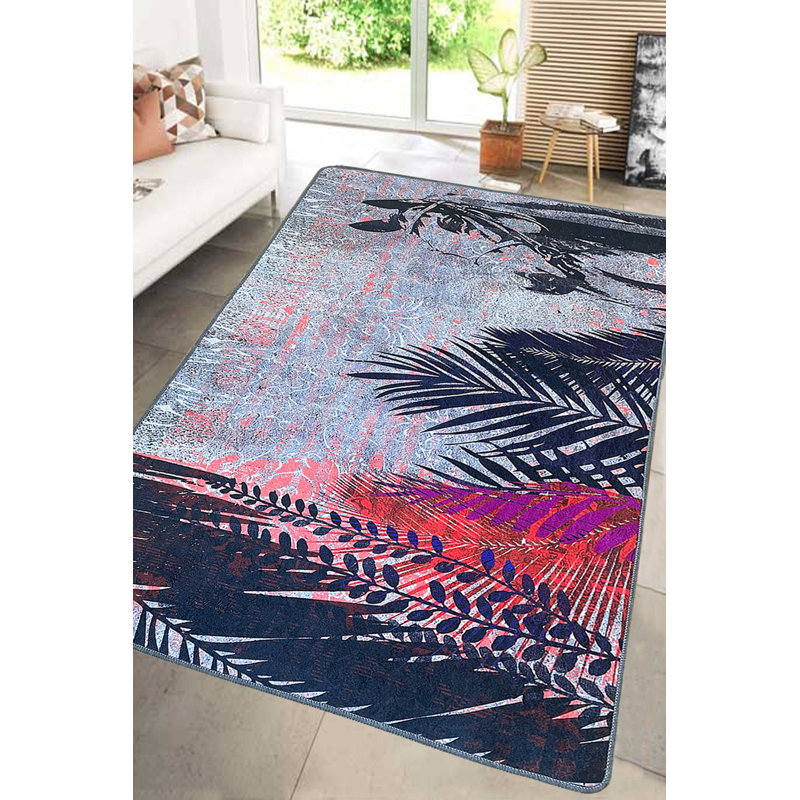 Non-Slip Area Rug, 100% Polyester, 31.5 x 47.2 inches | 10 mm Pile Height, Antibacterial, Machine Washable | Durable & Easy Care, Perfect for Living Room, Bedroom, or Office Decor | Soft and Stylish Design