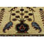 Tapis beige en laine noué à la main à motif sud-ouest Cartley 5 pi 9 po x 7 pi 5 po Cartley