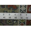 Tapis de couloir oriental géométrique bleu clair et vert Viss 8 pi 1 po x 2 pi 6 po