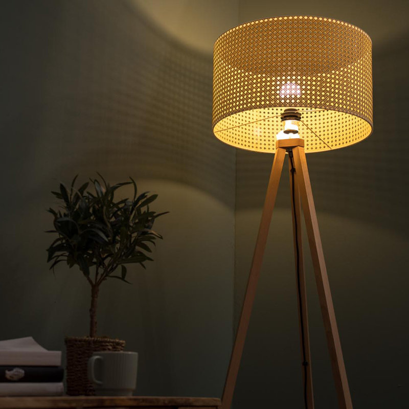 Alila 149cm Black Tripod Floor Lamp, Yes, Brown