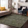 Premium Machine Washable Cerrito AMF574 Green Rug