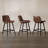 Cannell Upholstered Counter Stool with Metal Frame-814644126