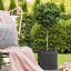 HORTICO Ribbed Light Concrete Square Planter-39265465-39265468