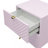 Pink High Gloss 2-Drawer Nightstand-907192666