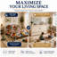 Lit escamotable Night & Day Furniture avec matelas en mousse à mémoire de forme de 15 cm, format Queen, couleur Ivoire Provence